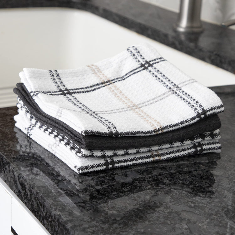 Premium Waffle Dish Cloths (4 Count)
