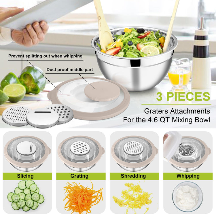 Mixing Bowls with Lids Set of 5 (5 Count)