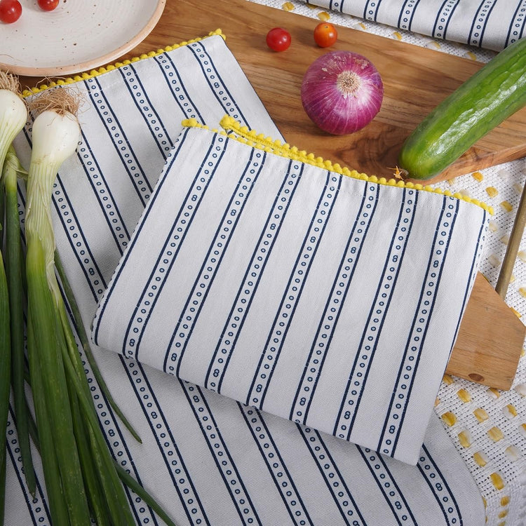 Printed Kitchen Dish Bar and Tea Towels Cotton (6 Count)
