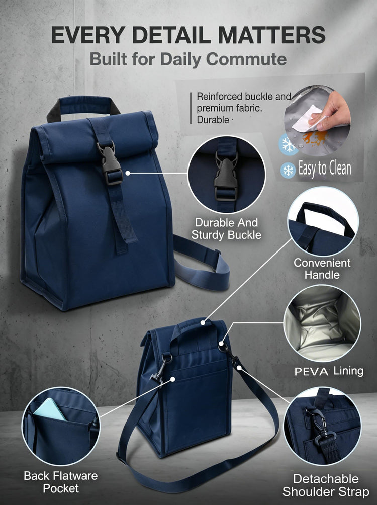Insulated Foldable Lunch Bag