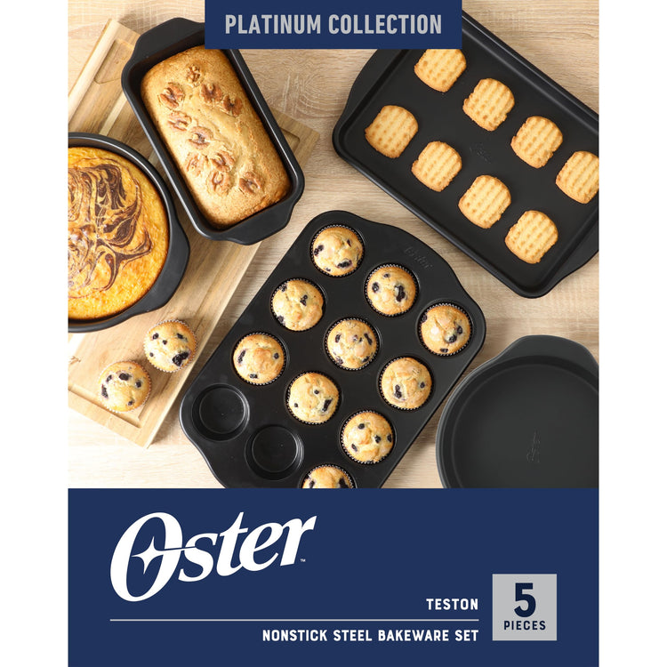 Teston 5 Piece Carbon Steel Baking Pans Bakeware Set w