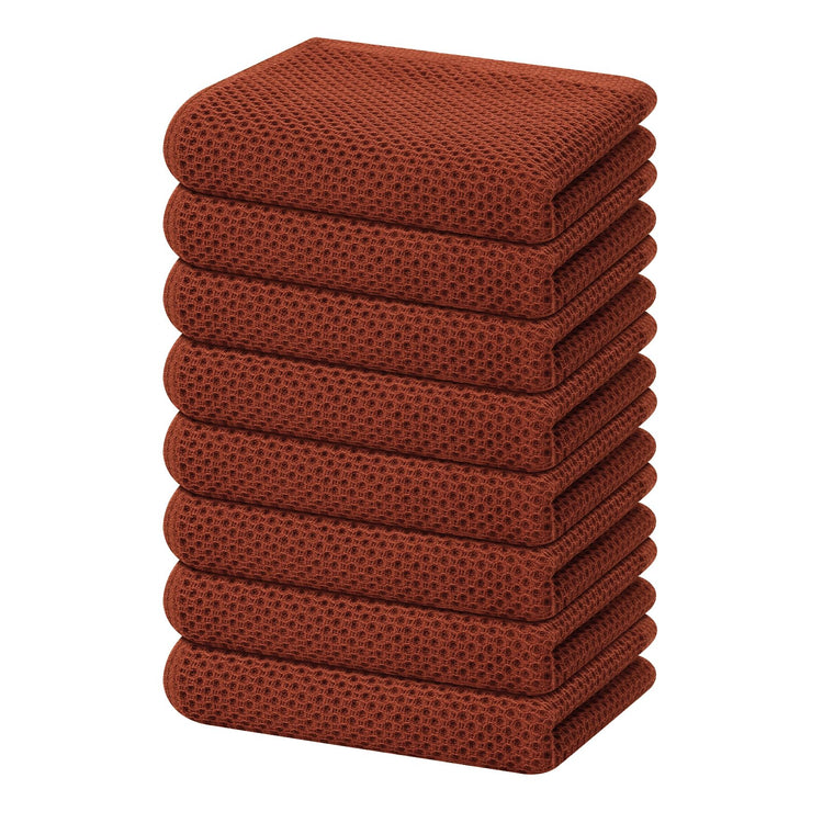 100% Cotton Waffle Weave Kitchen Dish Towels 8 (8 Count)