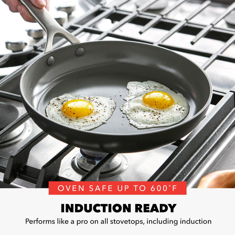 x Bobby Flay 10” & 12” Hard Anodized Ceramic Nonstick Frying Pan Set
