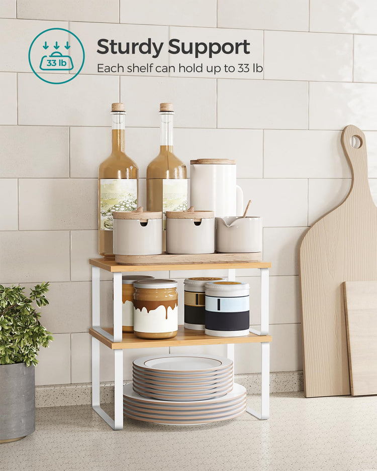Cabinet Organizer Shelf (4 Count)
