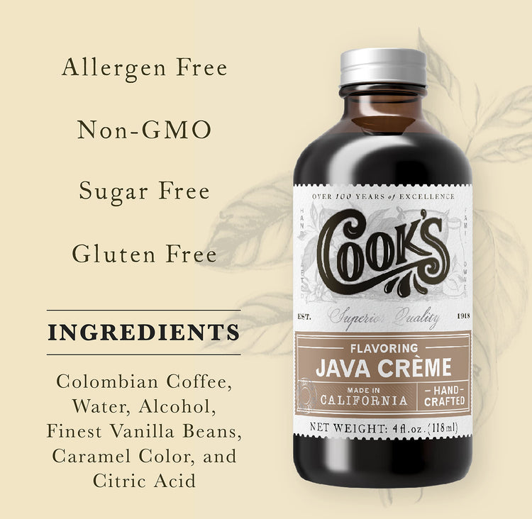 Java Creme Flavor for Coffee & Baking (16 Fl Oz)