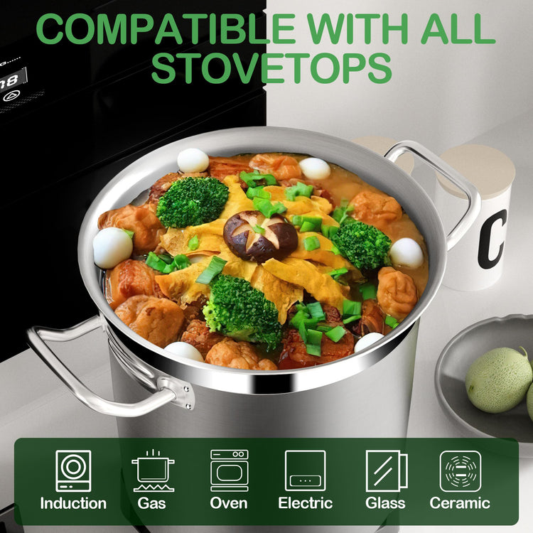 Large Soup Pot with Lid