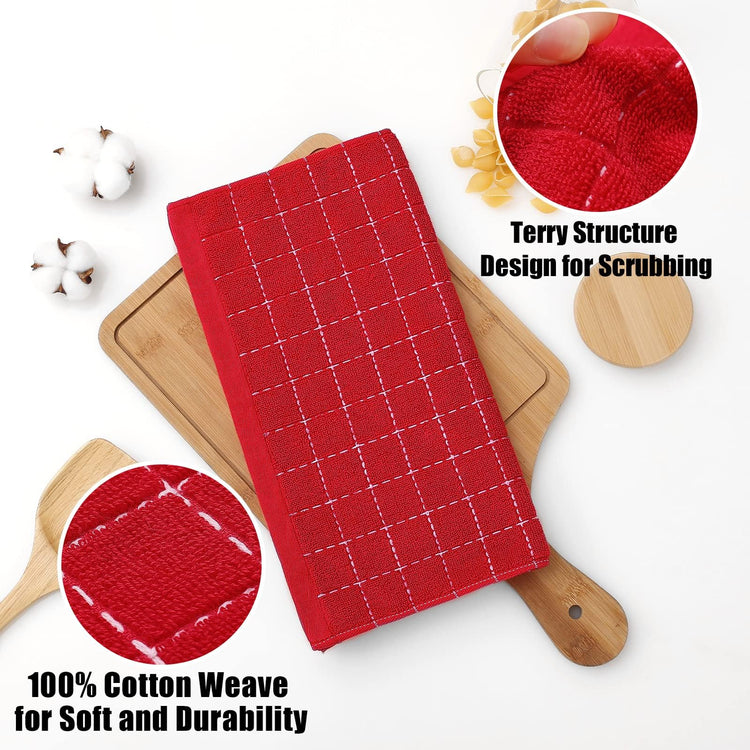 100% Cotton Terry Kitchen Towels (12 Count)