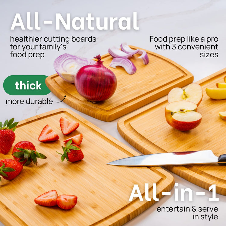 Luxury Wood Cutting Board 3 (3 Count)