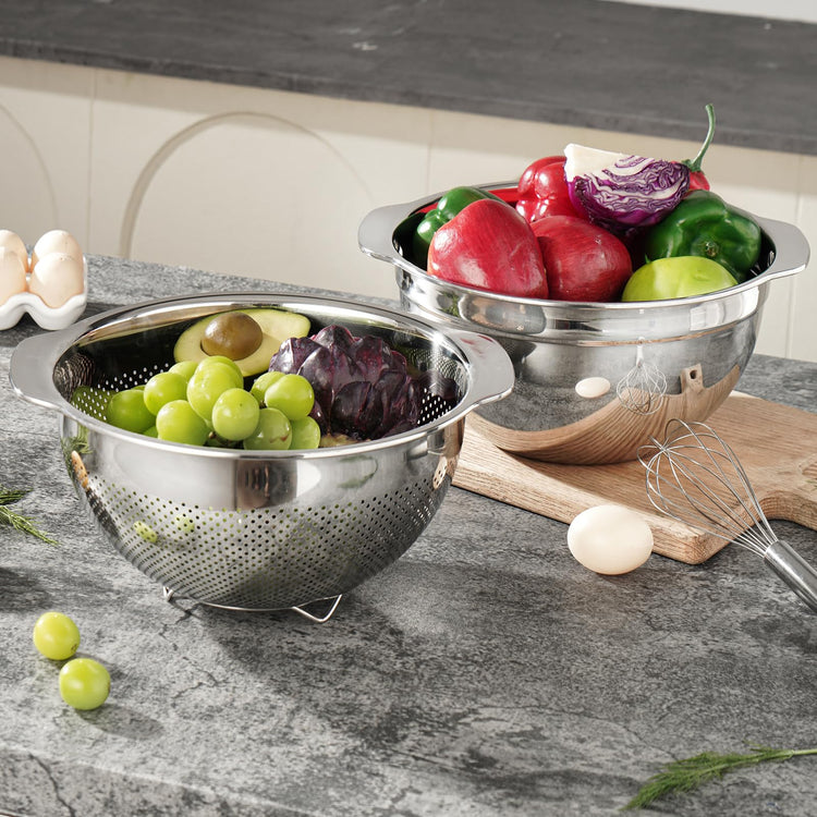 18 8 Stainless Steel Microwell Colander