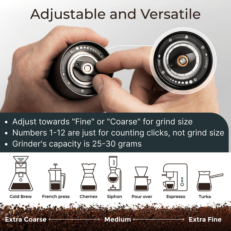 Premium Manual Coffee Grinder for Espresso