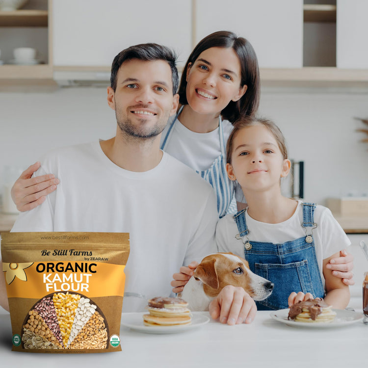 Organic Kamut Flour Bulk 4.8 lb (76.8 Ounce)