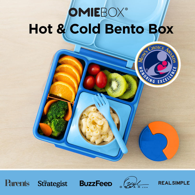 OmieBox Kids Insulated Leakproof Bento Lunch Box with Food Jar