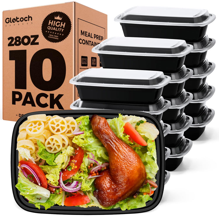 Glotoch 28oz Meal Prep Containers (10 Count)