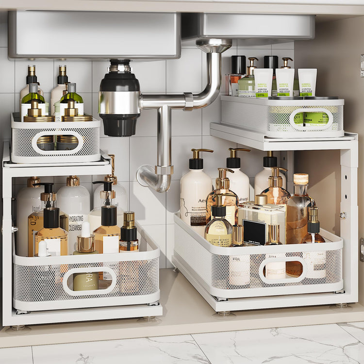 2 Pack Under Sink Organizer With Next (2 Count)