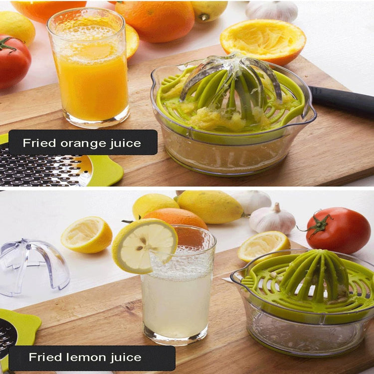 Citrus Lemon Orange Juicer Manual Hand Squeezer with Built