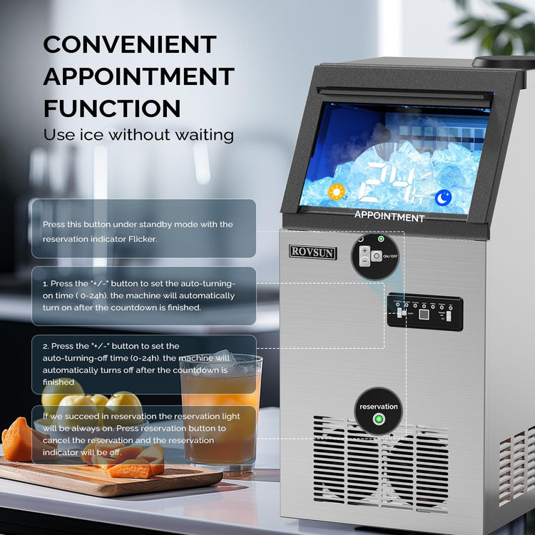 Stainless Steel Commercial Ice Maker Machine
