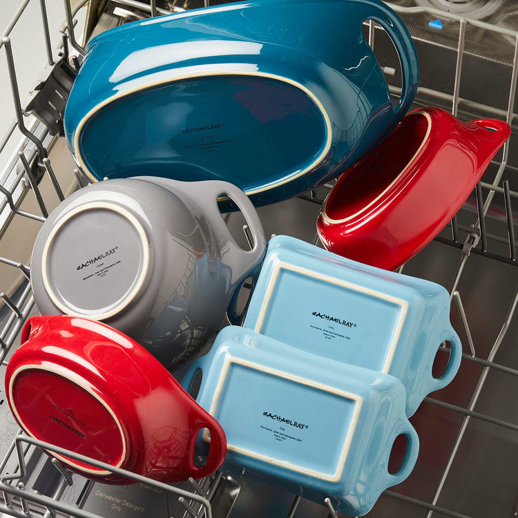 Solid Glaze Ceramics Casserole Bakers (3 Count)