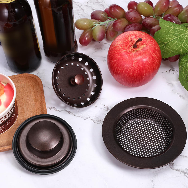 3 Pcs Sink Plug Stopper Disposal Drain Strainer (3 Count)