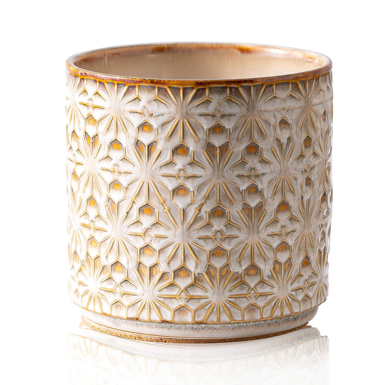 Utensil Holder Rustic Farmhouse Ceramic Utensil Crock for Countertop