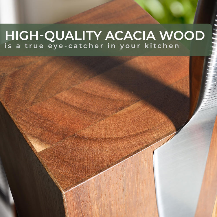Magnetic Knife Holder Made of Acacia Wood