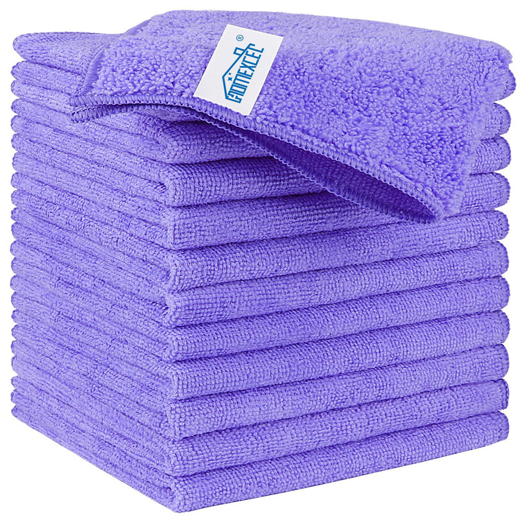 Purple Microfiber Cleaning Cloth (12 Count)