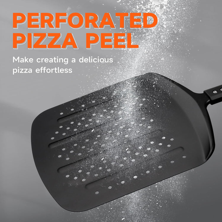Perforated Pizza Peel Aluminum 12 Inch Non