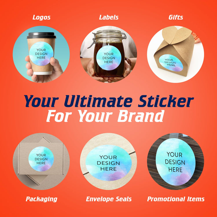 Custom Vinyl Stickers Your Image (100 Count)