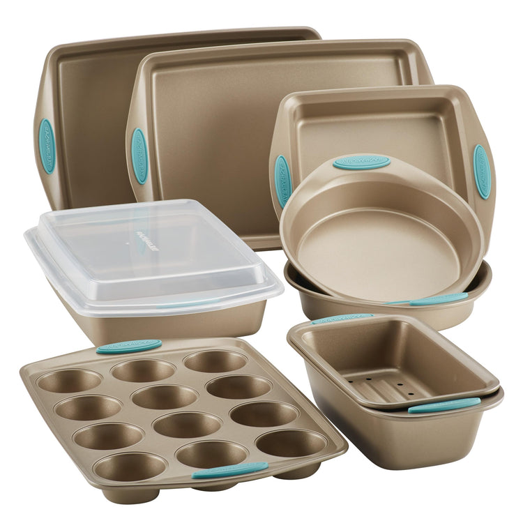 47578 Cucina Nonstick Bakeware Set with Grips Includes Nonstick Bread Pan