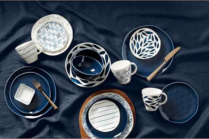 Lenox, Blue Bay Colors 4Pc Dinner Plates, 6.85 LB