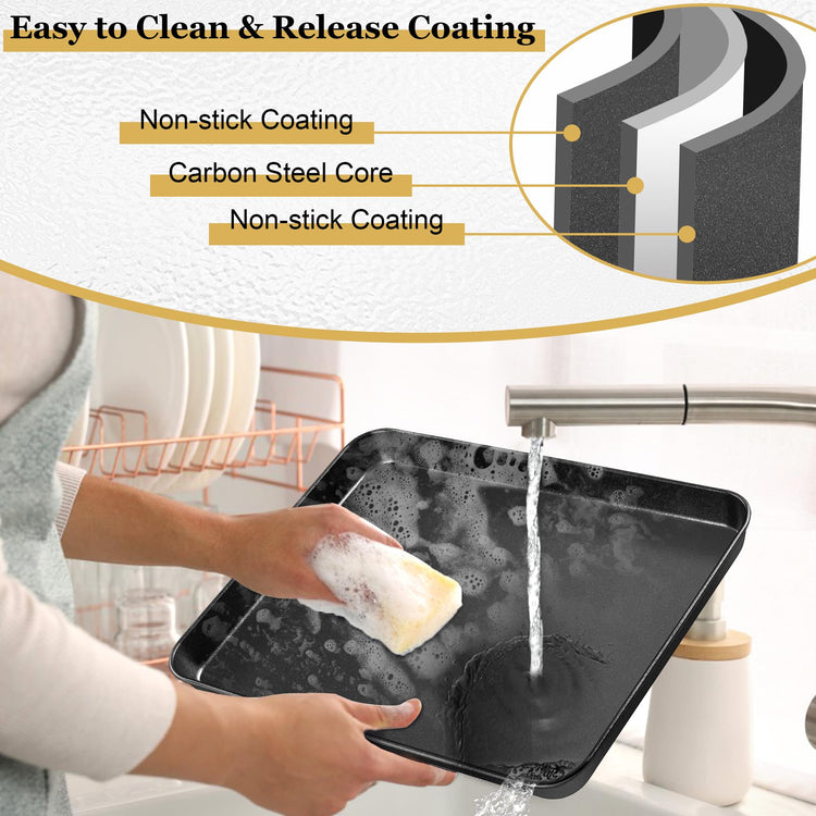 12.3x9.5x1 Inch Cookie Sheet for Baking