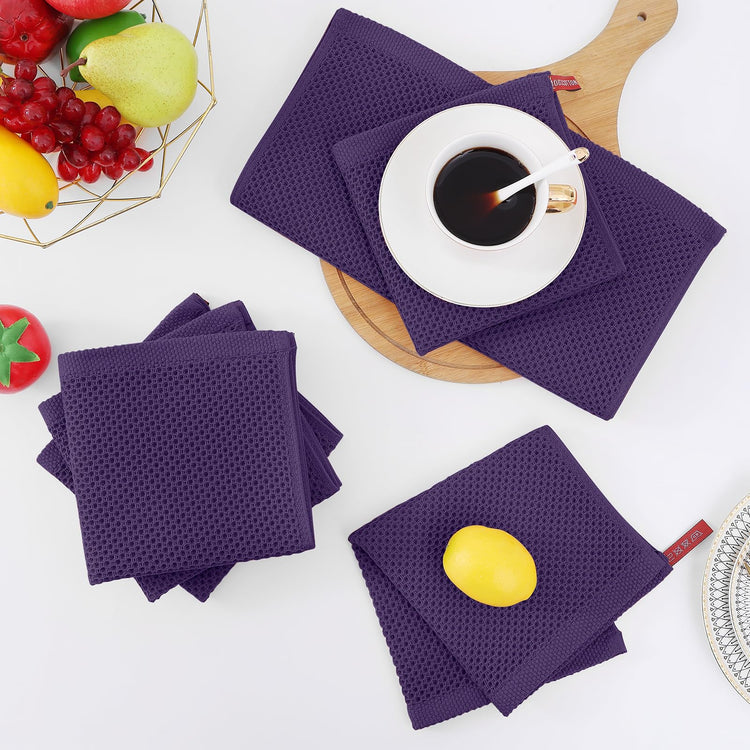 100% Cotton Waffle Weave Kitchen Dish Cloths 12 (12 Count)