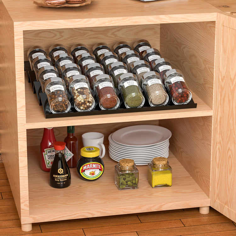 Adjustable Acrylic Spice Drawer Organizer Rack