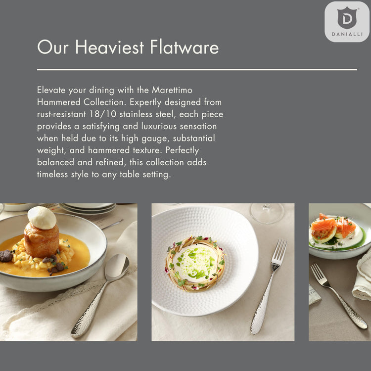 Hammered Silverware Set
