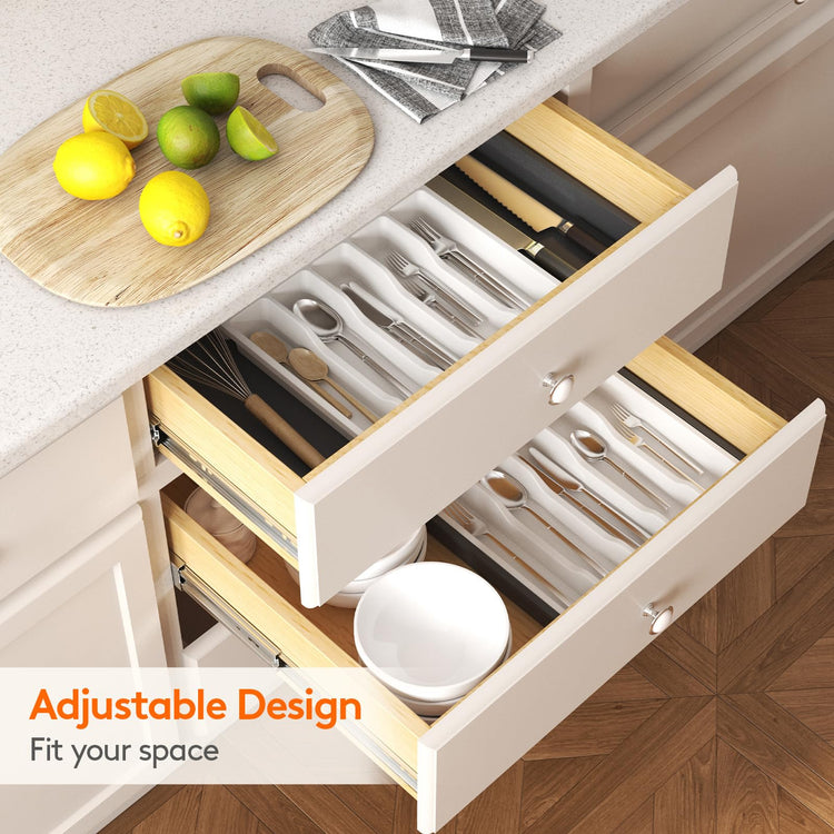 Extra Large Silverware Drawer Organizer