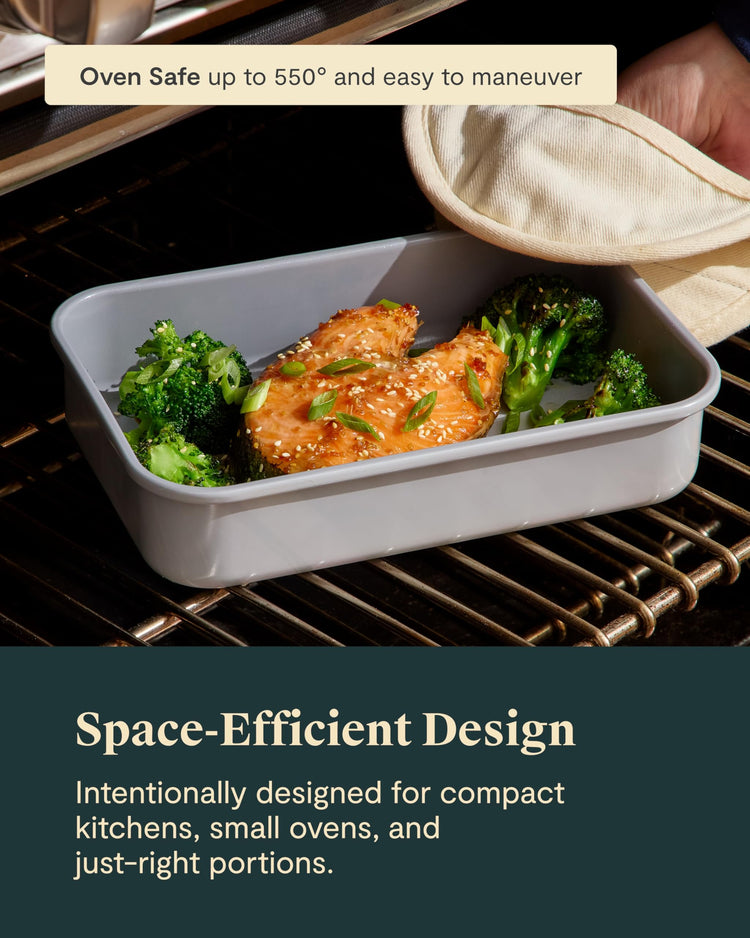 Non Stick 9" x 6.5" Small Rectangle Baking Pan Duo (2 Count)