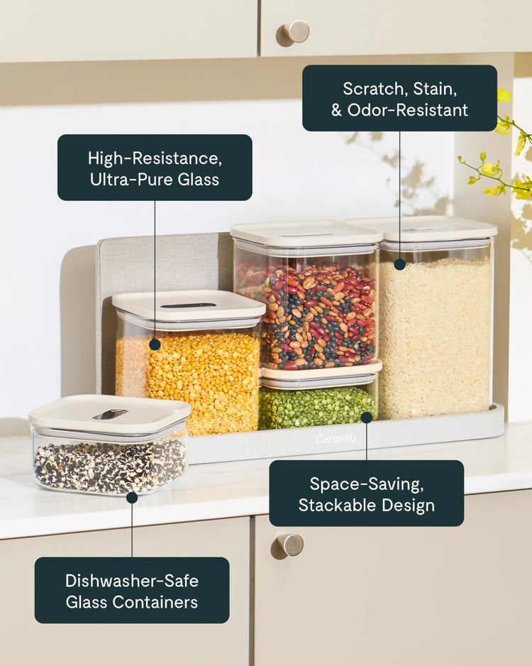 2.5 qt Glass Airtight Food Storage Container with Lid