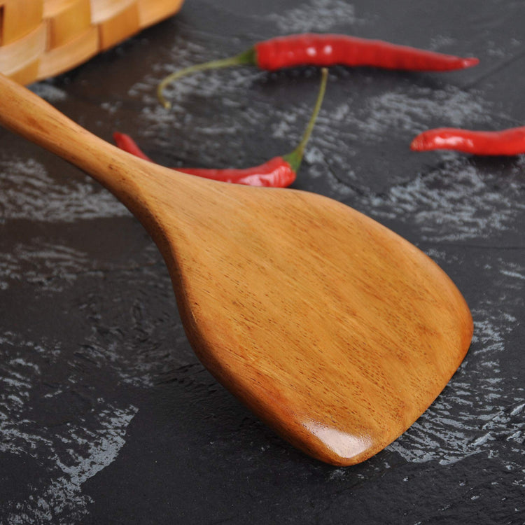 Wooden Spatula with Long Handle for Cooking Kitchen Cookware