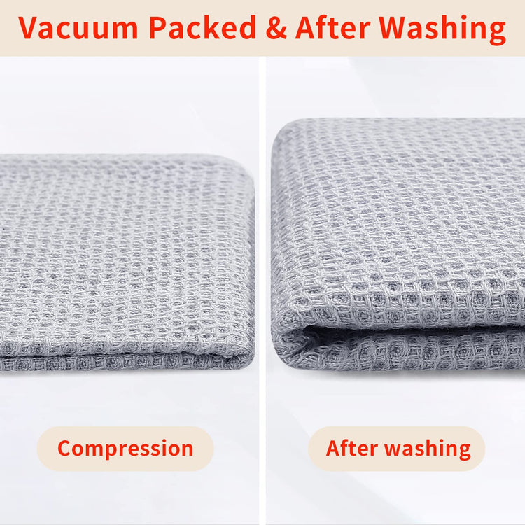 100% Cotton Waffle Weave Kitchen Dish Towels 8 (8 Count)