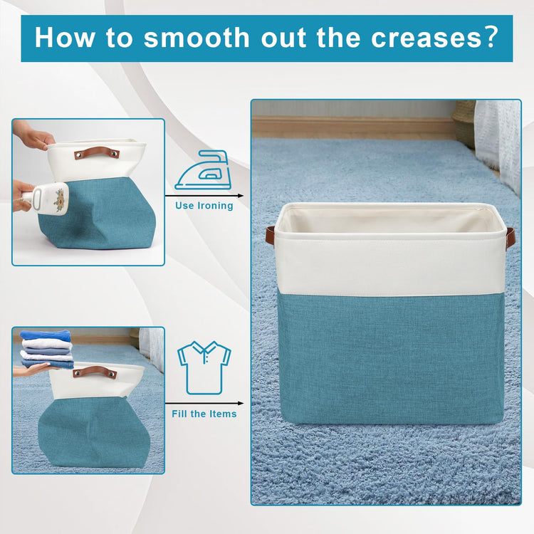 Large Fabric Storage Baskets (3 Count)