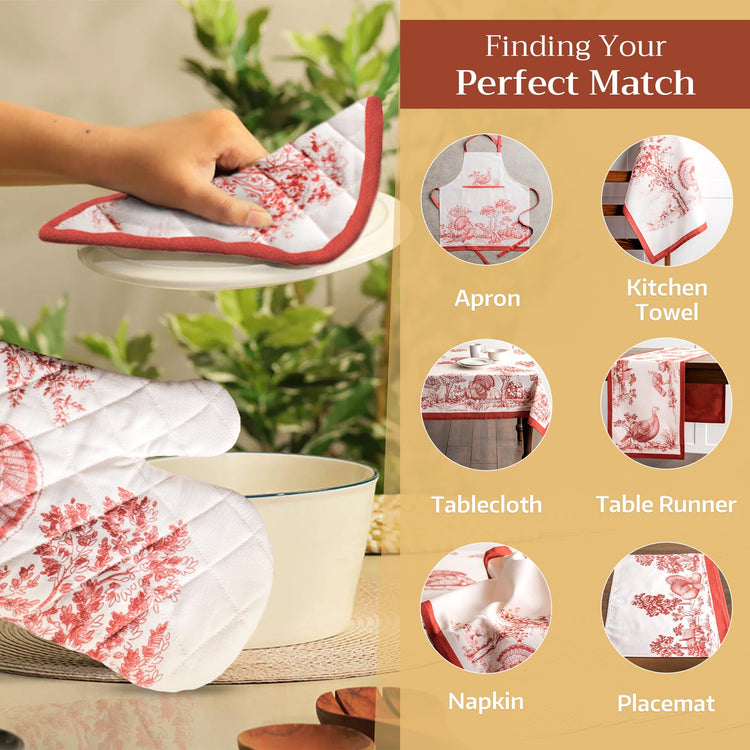 Maison d'Hermine Oven Gloves 100% Cotton Oven Mitt
