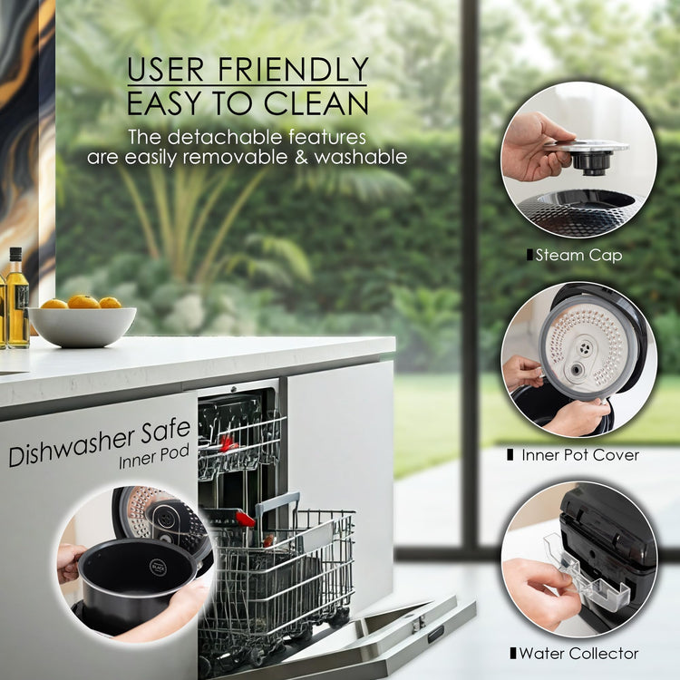 multi Functional Digital Rice Cooker 10 Cup Uncooked