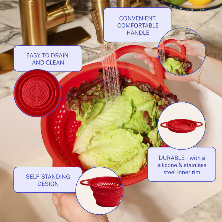 Collapsible Colander for Kitchen