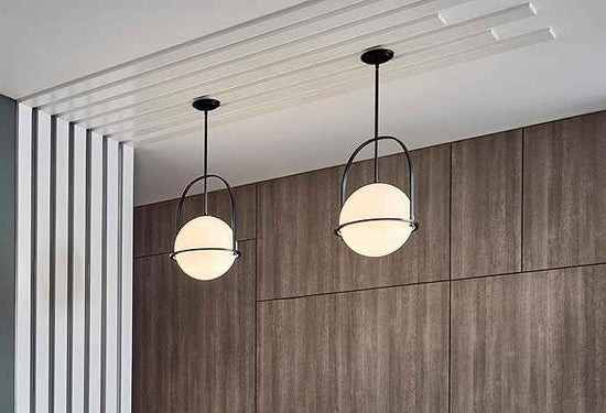 Hinkley Somerset 3405BN Large Hanging Pendant Light, Etched Opal Glass Globe, for Even or Sloped Ceilings, Customize Installation Height, Brushed Nickel