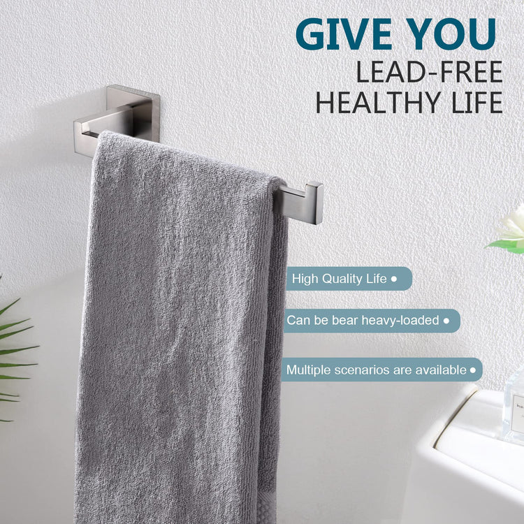 Hand Towel Holder Brushed Nickel Towel Bars Stainless Steel Bathroom Hardware Kitchen Paper Towel Holder Wall Mount