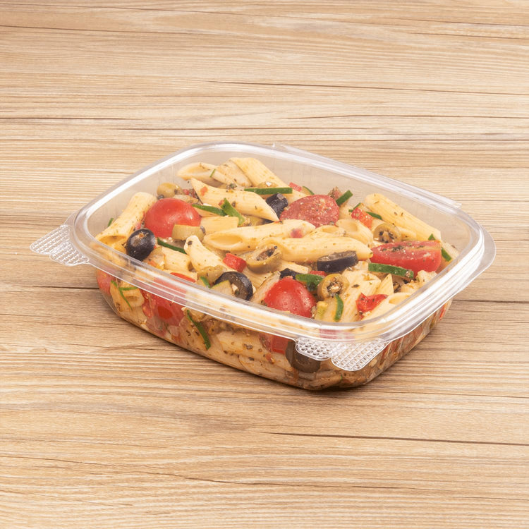 24oz 200 ct PET Clamshell Square Deli Containers (200 Count)