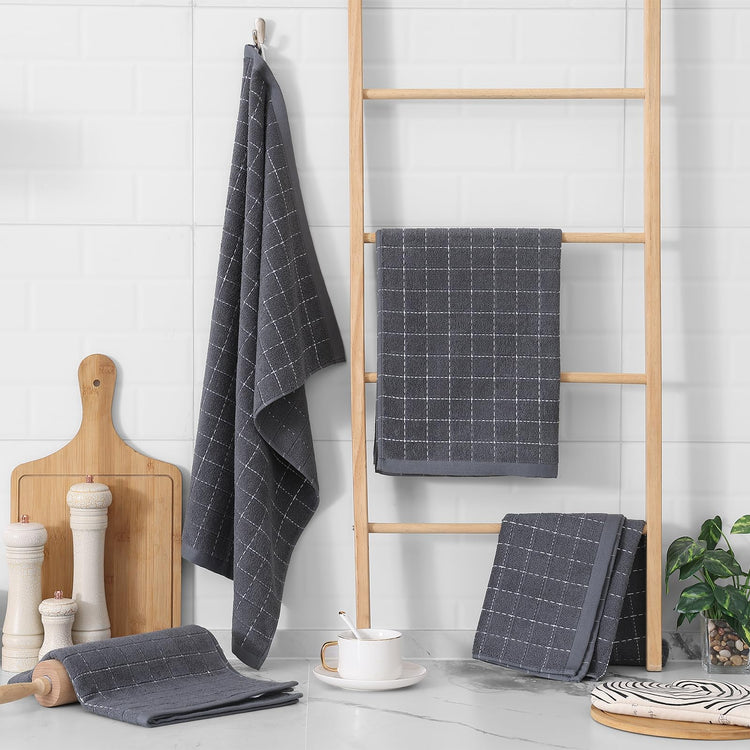 100% Cotton Terry Kitchen Towels (4 Count)