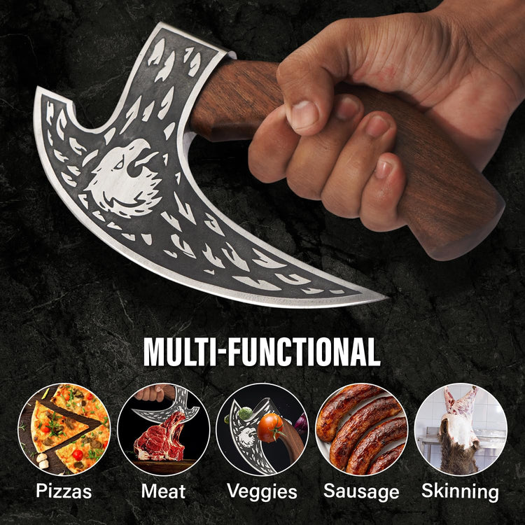 Multipurpose Viking Pizza Axe with Sheath