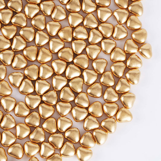 Gold Heart Shapes Sprinkles (4.58 Ounce)