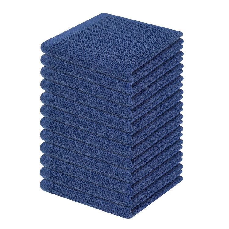 100% Cotton Waffle Weave Kitchen Dish Cloths 12 (12 Count)