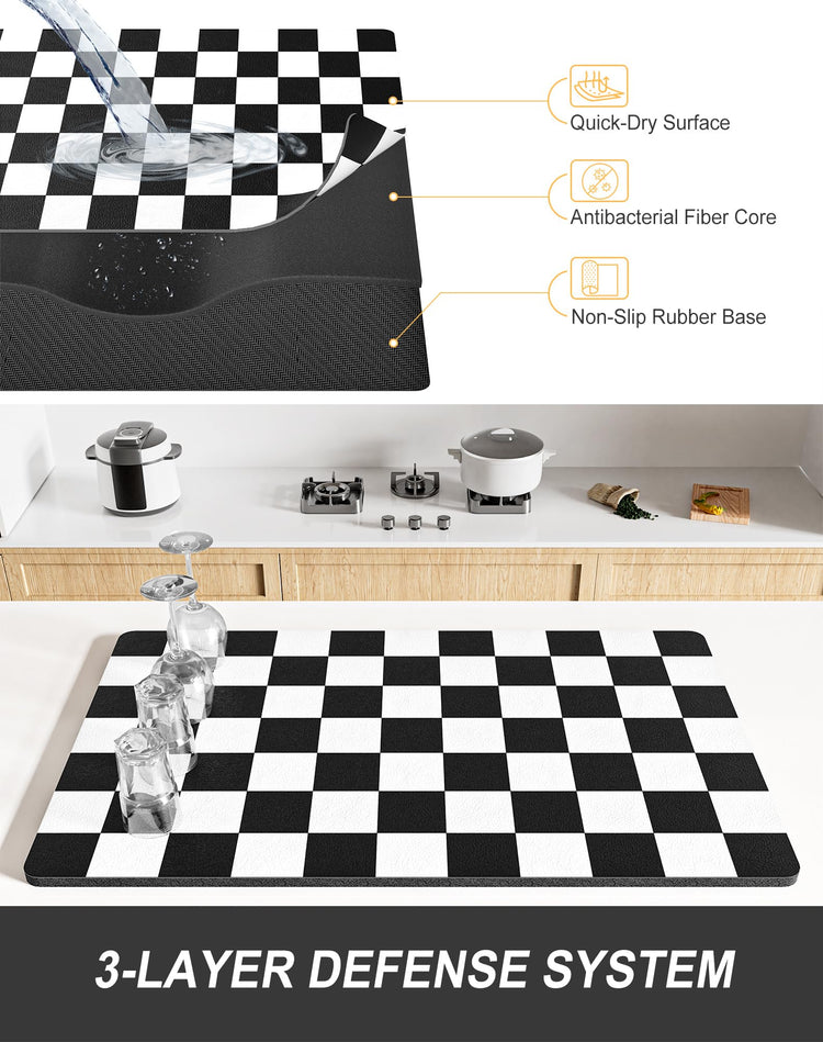 Dish Drying Mat for Kitchen Counter
